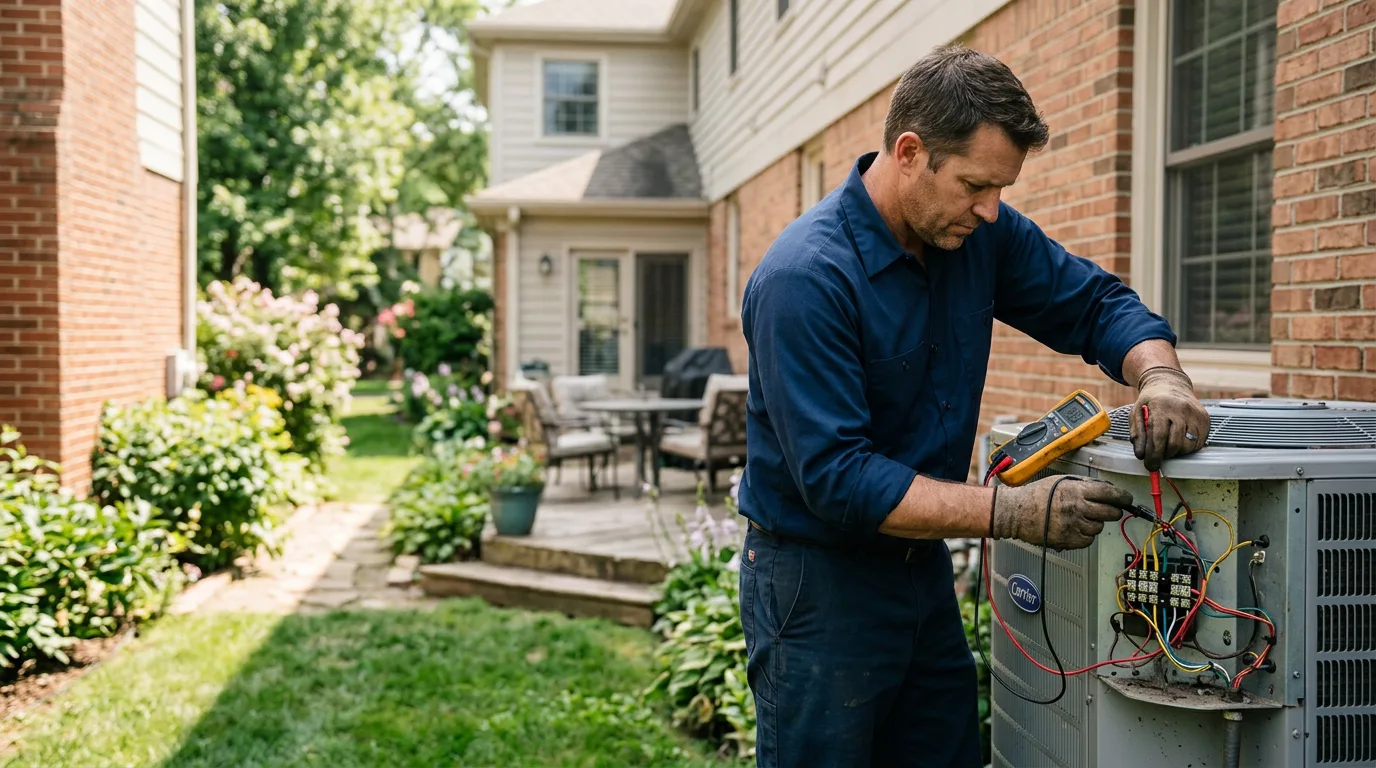 HVAC technician working near Grand Rivers, KY